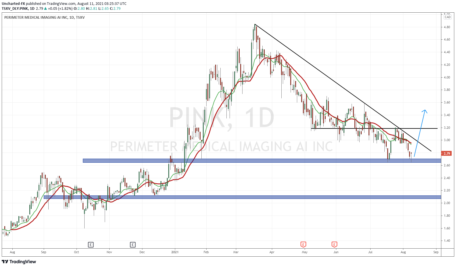 Perimeter Medical Imaging Daily Chart